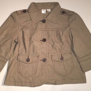 Roxy NWOT Plaid Jacket